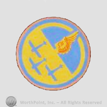 WWII US Army Air Force Numbered Units patch : 3rd Staff Squadron.