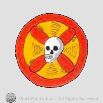 WWII US Army Air Force Numbered Units patch : 6th Night Fighter Squadron; 7th Air Force Pacific.