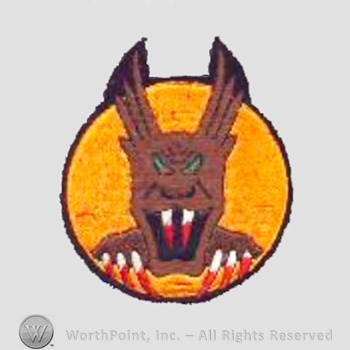 WWII US Army Air Force Numbered Units patch : 7th Fighter Squadron.