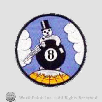 WWII US Army Air Force Numbered Units patch : 8th Weather Squadron.