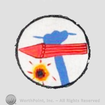 WWII US Army Air Force Numbered Units patch : 9th Tow Target Squadron.