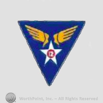 WWII US Army Air Force Numbered Units patch : 12th Army Air Force.