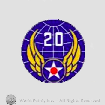 WWII US Army Air Force Numbered Units patch : 20th Army Air Force.