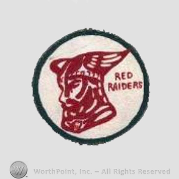 WWII US Army Air Force Numbered Units patch : 22nd Bomb Group, 5th Air Force 'Red Raiders'.