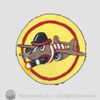 WWII US Army Air Force Numbered Units patch : 22nd Bomb Squadron, 7th Bomb Group.