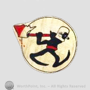 WWII US Army Air Force Numbered Units patch : 25th Bomb Squadron.