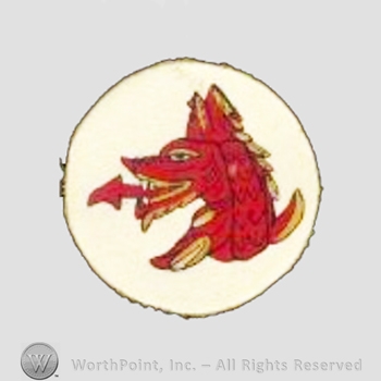 WWII US Army Air Force Numbered Units patch : 33rd Bomb Squadron, 22nd Bomb Group, 5th Army Air Force.