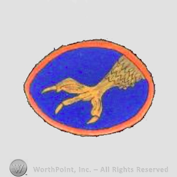 WWII US Army Air Force Numbered Units patch : 33rd Fighter Squadron, 8th Air Force.