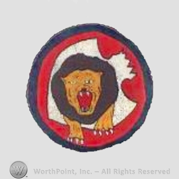 WWII US Army Air Force Numbered Units patch : 37th Bomb Squadron, 17th Bomb Group.