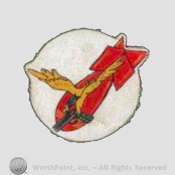 WWII US Army Air Force Numbered Units patch : 45th Bomb Squadron, 40th Bomb Group.