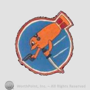 WWII US Army Air Force Numbered Units patch : 46th Bomb Squadron, 41st Bomb Group.