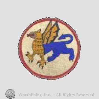 WWII US Army Air Force Numbered Units patch : 50th Bomb Squadron , 46th Bomb Group.
