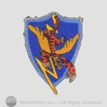 WWII US Army Air Force Numbered Units patch : 74th Fighter Squadron, 23rd Fighter Group, 14th Air Force.