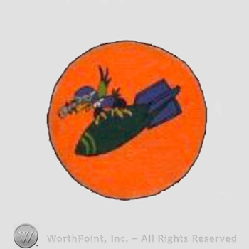 WWII US Army Air Force Numbered Units patch : 75th Bomb Squadron.