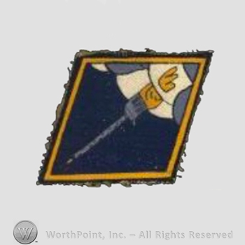 WWII US Army Air Force Numbered Units patch : 79th Fighter Squadron, 20th Fighter Group, 8th Army Air Force.