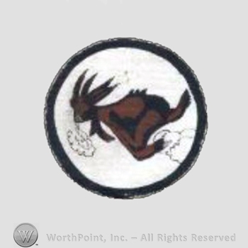 WWII US Army Air Force Numbered Units patch : 81st Bomb Squadron, 12th Bomb Group, 3rd Air Force.