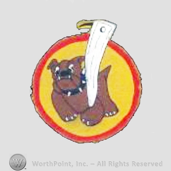 WWII US Army Air Force Numbered Units patch : 82nd Bomb Squadron, 12th Bomb Group, 12th Air Force.