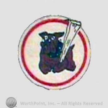 WWII US Army Air Force Numbered Units patch : 82nd Bomb Squadron, 12th Bomb Group, 12th Air Force.