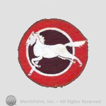 WWII US Army Air Force Numbered Units patch : 87th Bomb Squadron, 46th Bomb Group.