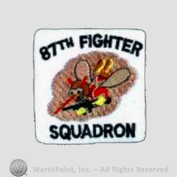 WWII US Army Air Force Numbered Units patch : 87th Fighter Squadron, 79th Fighter Group, 12 Air Force.
