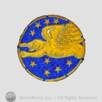 WWII US Army Air Force Numbered Units patch : 99th Fighter Squadron, 332nd Fighter Group, 15th Air Force.