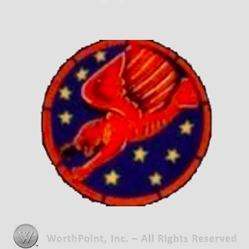 WWII US Army Air Force Numbered Units patch : 99th Fighter Squadron, 332nd Fighter Group, 15th Air Force.