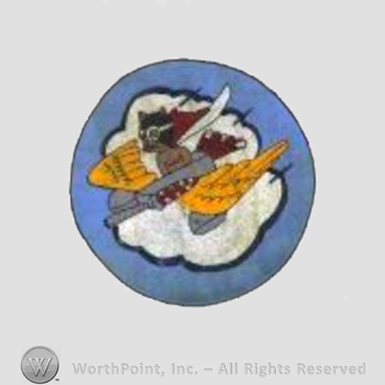 WWII US Army Air Force Numbered Units patch : 301st Fighter Squadron, 332nd Fighter Group, 15th Air Force.