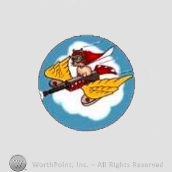 WWII US Army Air Force Numbered Units patch : 301st Fighter Squadron, 332nd Fighter Group, 15th Air Force.