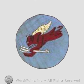 WWII US Army Air Force Numbered Units patch : 302nd Fighter Squadron, 332ndd Fighter Group, 15th Air Force.
