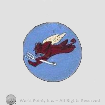 WWII US Army Air Force Numbered Units patch : 302nd Fighter Squadron, 332ndd Fighter Group, 15th Air Force.
