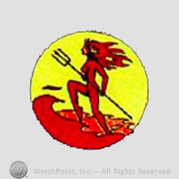 WWII US Army Air Force Numbered Units patch : 316th Fighter Squadron, 324th Fighter Group, 9th Air Force.