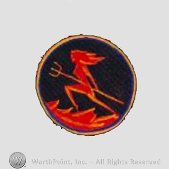 WWII US Army Air Force Numbered Units patch : 316th Fighter Squadron, 324th Fighter Group, 9th Air Force.
