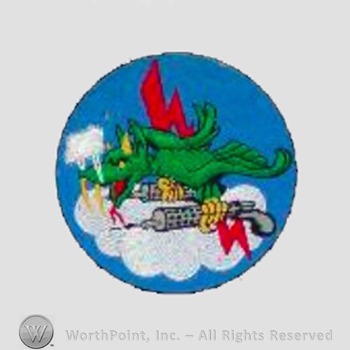 WWII US Army Air Force Numbered Units patch : 321st Fighter Squadron, 326th Fighter Group.