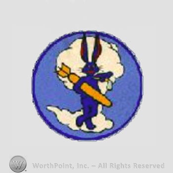 WWII US Army Air Force Numbered Units patch : 324th Bomb Squadron, 91st Bomb Group, 8th Air Force.