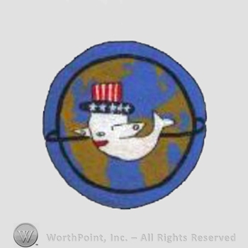 WWII US Army Air Force Numbered Units patch : 328th Bomb Squadron, 93rd Bomb Group.
