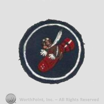 WWII US Army Air Force Numbered Units patch : 329th Bomb Squadron, 93rd Bomb Group.