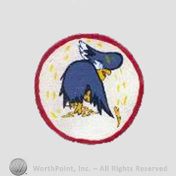 WWII US Army Air Force Numbered Units patch : 333rd Fighter Squadron, 18th Fighter Group.