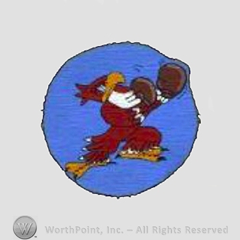 WWII US Army Air Force Numbered Units patch : 334th Fighter Squadron, 4th Fighter Group.