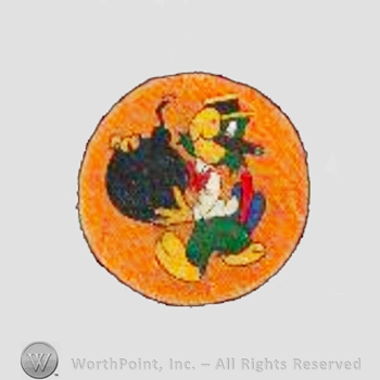 WWII US Army Air Force Numbered Units patch : 345th Bomb Squadron.