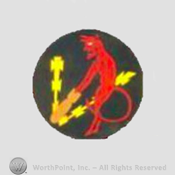 WWII US Army Air Force Numbered Units patch : 348th Bomb Squadron, 99th Bomb Group, 15th Air Force.