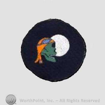 WWII US Army Air Force Numbered Units patch : 348th Night Fighter Squadron.