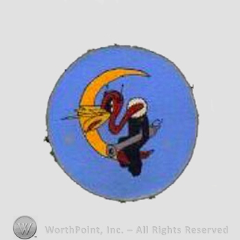 WWII US Army Air Force Numbered Units patch : 349th Night Fighter Squadron.