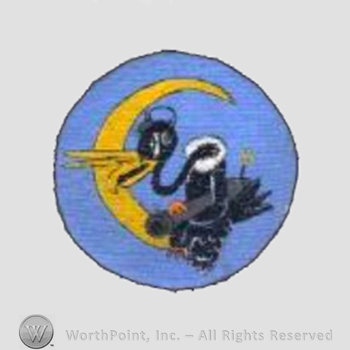 WWII US Army Air Force Numbered Units patch : 349th Night Fighter Squadron.
