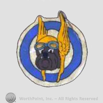 WWII US Army Air Force Numbered Units patch : 355th Fighter Squadron, 354 Fighter Group.