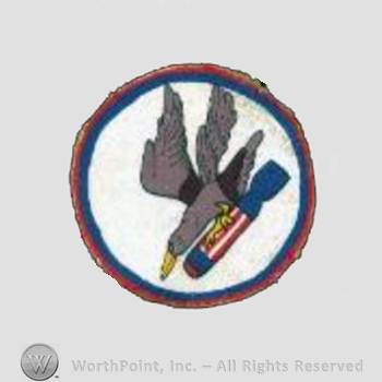 WWII US Army Air Force Numbered Units patch : 371st Bomb Squadron, 307th Bomb Group, 7th Air Force.