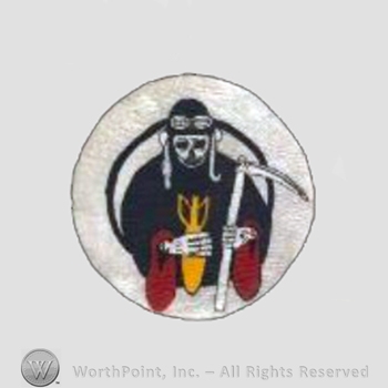 WWII US Army Air Force Numbered Units patch : 375th Bomb Squadron, 308th Bombardment Group.