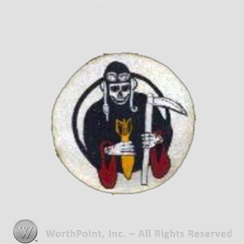 WWII US Army Air Force Numbered Units patch : 375th Bomb Squadron, 308th Bombardment Group.