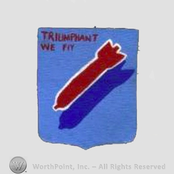 WWII US Army Air Force Numbered Units patch : 381st Bombardment Group, 8th Air Force.