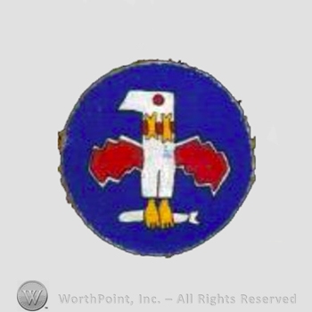 WWII US Army Air Force Numbered Units patch : 385th Bomb Squadron.