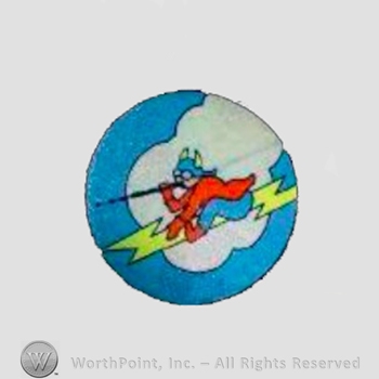 WWII US Army Air Force Numbered Units patch : 385th Fighter Squadron, 364th Fighter Group, 8th Air Force.